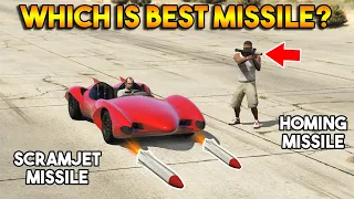 GTA 5 ONLINE : SCRAMJET MISSILES VS HOMING LAUNCHER MISSILES (WHICH IS BEST?)
