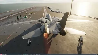 Why no AB on takeoff for F-14B/D