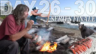 Greg Days 26-30 Catch & Cook Adventure Series Finale | 30 Day Survival Challenge: Vancouver Island