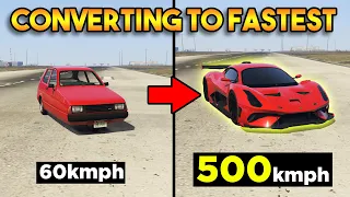 Transforming SLOWEST car to FASTEST Supercar in GTA 5 !