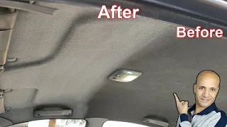 انجح طريقة لتنظيف سقف السيارة من الداخل والابواب والمقاعد