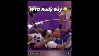 Rudy Gay practices headlock on Anthony Davis #shorts