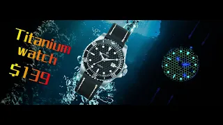 Men's Automatic Diving Titanium Watch | Black - SEATURTLE OCEAN