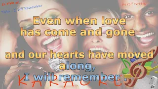 Toto - I Will Remember - Instrumental and Karaoke