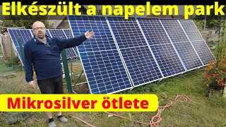 Elkészült a napelempark - Mikrosilver ötlete