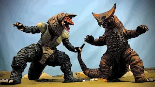 Mega Monster Battle #5: Gomora vs Golza | Ultraman Kaiju Stop Motion | LJPL Animation