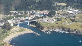 Fort Bragg Ca. Coastline aerial view 1,500'