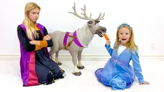 Nastya et Maggie, l'histoire des nouveaux jouets et vêtements des princesses