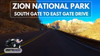 Zion National Park 4K - Scenic Drive - Utah 🇺🇸