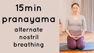 15min pranayama | alternate nostril breathing | nadi shodana pranayama | deep relaxation