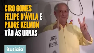 CIRO GOMES, FELIPE D'AVILA E PADRE KELMON VOTAM NESTE DOMINGO