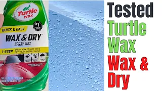 I Tried Turtlewax Wax & Dry Spray Wax - See How it Went