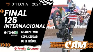 FINAL COMPLETA - 125cc Internacional - 3a Fecha - El Trébol 2024