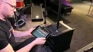 Setting up the HK Audio LUCAS NANO 608i (with the app for iPad!) in seconds at NAMM 2016
