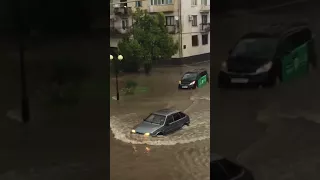Наводнение Сухум 28.08.2017
