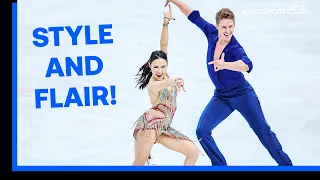 A Step Closer To The Title! | Madison Chock and  Evan Bates Of USA Take Rhythm Dance Win | Eurosport