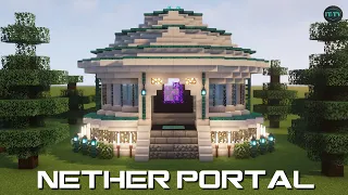 How to build a NETHER PORTAL in minecraft (TUTORIAL)