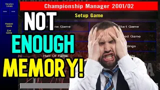 Championship Manager 01/02 Not Enough Memory - #CM0102 #CM0102BestPlayers #TGR