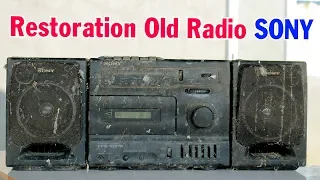 Restoration Sony CFS-1037k old very rusty  | Antique Radio