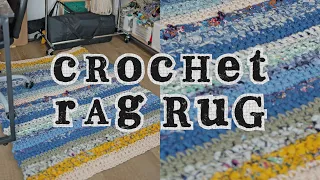 How to Make a Crochet Rag Rug | Upcycle Crochet Project