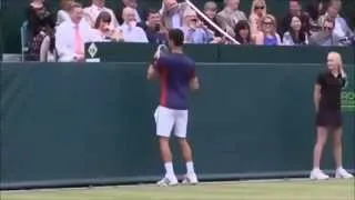 Novak Djokovic imitates Maria Sharapova HD