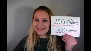 Video 302 WOW!! 25000+ følgere og 300+ videoer!!!