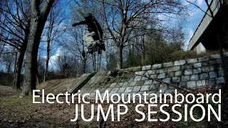 My first 360° | Electric Mountainboard | JUMP SESSION