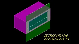 SECTION PLANE in Autocad 3D modeling