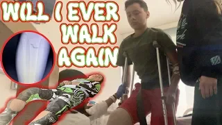 Will I Ever Be Able To Walk Again? 😢😭 | Dirt Bike Accident | Julian Clark