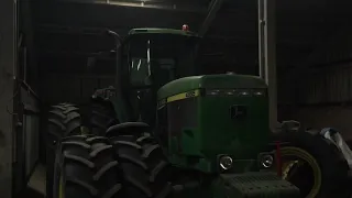 John Deere 4955 start up.