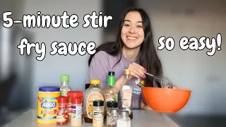 how to make the easiest stir fry sauce in less than 5 minutes