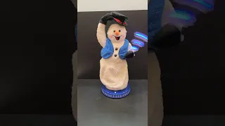 gemmy swinging Snowflake spinning snowman snow miser