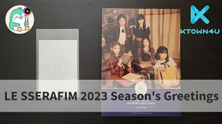LE SSERAFIM 르세라핌 2023 Season's Greetings + Ktown4u POB 언박싱