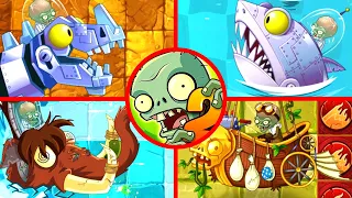 Plants VS Zombies 2 - All Bosses + Ending (Boss Fight) 1080P 60 FPS