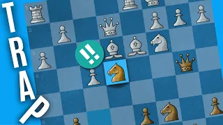 My Best Opening Trap In Chess‼️ Lesson # 169