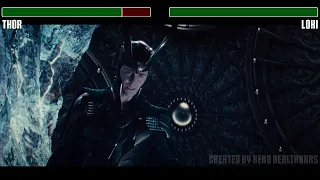 Thor vs. Loki fight WITH HEALTHBARS | HD | Thor