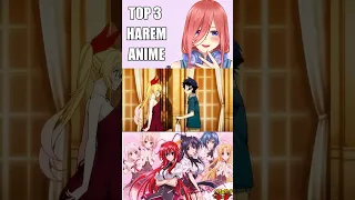 Top 3 Harem Anime #anime #harem #shorts