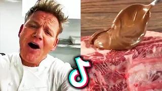 Newest Gordon Ramsay reactions to bad TikTok cooking