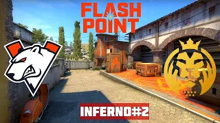 1/4 ФИНАЛ. VIRTUS.PRO vs MAD LIONS. MAP-2 INFERNO. FLASHPOINT SEASON 2