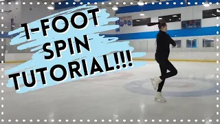 How To Do A One Foot Spin - Tips For Beginners! - Figure skating Tutorial!