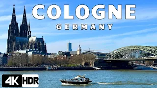 Cologne (Köln) Germany 4K 60 fps HDR walking tour in Cologne • with captions