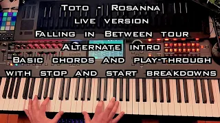 Toto - Rosanna live alternate intro play-through and breakdown