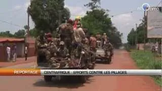 République centrafricaine : Efforts contre les pillages