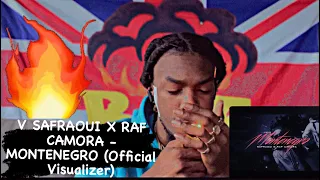 SAFRAOUI X RAF CAMORA - MONTENEGRO (Official Visualizer) AMERICAN REACTION