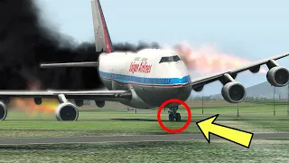 B747 Pilot Got Fired After Trying To Land With Only One Landing Gear | XP11