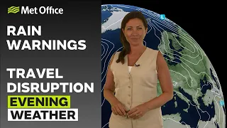 22/05/24 – Heavy rain, flooding impacts in places – Evening Weather Forecast UK – Met Office Weather