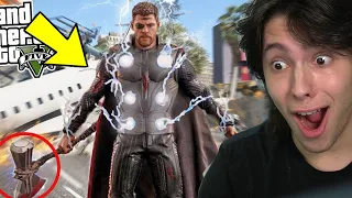 JOGANDO GTA 5 COMO O THOR!! (Incrível)