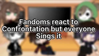 Fandoms react to confrontation but everyone sings it