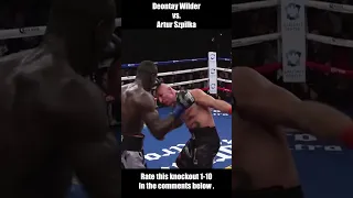 Greatest knockouts Artur Szpilka vs. Deontay Wilder 😵😲 #shorts #shortsvideo #highlights