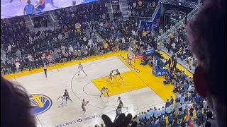 Crowd Reaction to Klay Thompson’s Game-Tying Three vs. Pistons